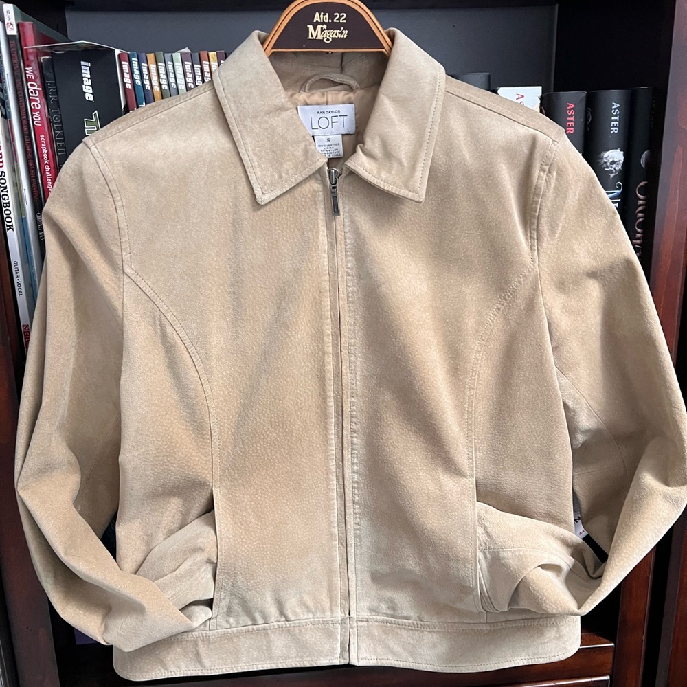 LOFT Women’s leather jacket Size S
